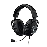 Logitech G PRO X Gaming-Headset, Over-Ear Kopfhörer mit Blue VO!CE Mikrofon, kabelgebunden, DTS...