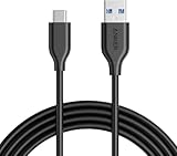 Anker Powerline 180cm USB auf USB C 3.0 Kabel, USB-C mit 56k Ohm Pull-Up Widerstand für USB Type C...