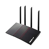 ASUS RT-AX55 Wi-Fi 6 AX1800 Dual Band Mesh-WLAN-System-Router, AiMesh, OFDMA- und MU-MIMO-Technologie,...