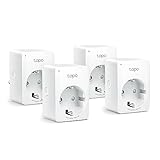 Tapo Smart WLAN Steckdose,Alexa Steckdose 4er Pack, Smart Home WiFi Steckdose, Alexa...