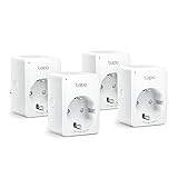 Tapo Smart WLAN Steckdose,Alexa Steckdose 4er Pack, Smart Home WiFi Steckdose, Alexa...