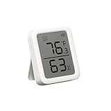 SwitchBot Thermometer Hygrometer Innen, Bluetooth Hygrometer Digital Temperatur Feuchtigkeit Sensor mit...