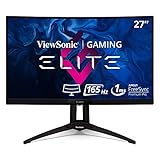 Viewsonic XG270QC 68,6 cm (27 Zoll) Curved Gaming Monitor (WQHD 1440p, 1 ms, 165 Hz, FreeSync Premium...