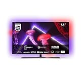 PHILIPS 55OLED807 139 cm (55 Zoll) Fernseher (4K UHD, OLED, HDR10+, 120 Hz, Dolby Vision & Atmos,...