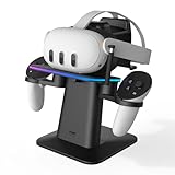 KIWI design Ladestation für Meta Oculus Quest 3/Quest 2/Quest Pro-Zubehör, offizielles...