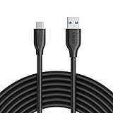 Anker, Powerline USB 3.0 auf USB C Ladekabel (3,0m) mit 56k Ohm Pull-Up Widerstand für Samsung Galaxy...