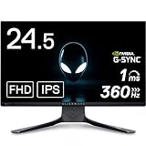 Alienware AW2521H 24.5 Zoll Full HD (1920x1080) Gaming Monitor, 360Hz, Fast IPS, 1ms, NVIDIA G-SYNC, 99%...