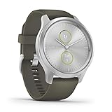 Garmin vívomove Style – stilvolle Hybrid-Smartwatch mit 2 brillanten AMOLED-Farbdisplays, Sport-Apps...