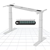 FLEXISPOT Höhenverstellbarer Schreibtisch Gestell, elektrisch mit 2 Motoren, 3-stufiges Tischgestell...