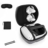 Yinke Tasche Case für Meta Quest 3/Oculus Quest & Quest 2/Pico 4 VR Gaming Headset und Elite Strap,...