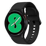 Samsung Galaxy Watch4, Runde Bluetooth Smartwatch, Wear OS, Fitnessuhr, Fitness-Tracker, 40 mm, Black...