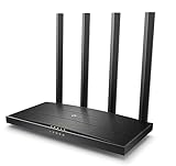 TP-Link Archer C6 Dualband Gigabit WLAN-Router (867Mbit/s 5GHz + 300Mbit/s 2,4GHz, 4 Gigabit LAN-Port,...