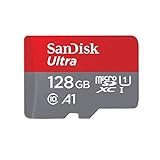 SanDisk Ultra 128GB MicroSDXC Speicherkarte + SD-Adapter mit A1 App-Leistung bis zu 100 MB/s, Klasse 10,...