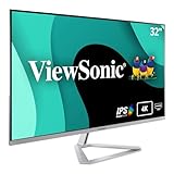 Viewsonic VX3276-4K-MHD 80 cm (32 Zoll) Büro Monitor (4K UHD, HDR, HDMI, DP, mDP, Eye-Care, Eco-Mode,...