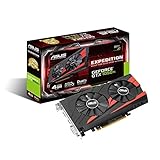 Asus EX-GTX1050TI-4G Gaming Nvidia GeForce Grafikkarte (PCIe 3.0, 4GB DDR5 Speicher, HDMI, DVI,...