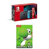 Nintendo Switch Konsole - Neon-Rot/Neon-Blau eShop Card | 25 EUR Guthaben (Download Code)