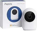 Aqara Überwachungskamera, HomeKit Innenkamera, Kamera-Hub G2H, Nachtsicht, Bidirektionales Audio, 1080p...