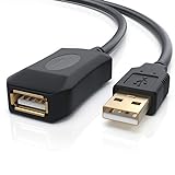 CSL - 5m USB 2.0 Repeaterkabel Verlängerungskabel Extension Cable aktiv mit Signalverstärkung -...