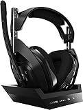 ASTRO Gaming A50 Wireless Headset + Gaming-Ladestation, 4. Generation, Dolby, ausgleichender Gaming-Sound...