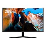 Samsung U32J592UQU (32 Zoll) Monitor (HDMI, 4ms (G/G), UHD, DP, 3,5 mm Kopfhörer, 3,840 x 2,160 Pixel...