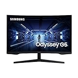 Samsung Odyssey G5 Curved WQHD Gaming Monitor C32G53T, 32 Zoll, VA-Panel, WQHD-Auflösung, HDR10, AMD...