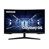 Samsung Odyssey G5 Curved WQHD Gaming Monitor C32G53T, 32 Zoll, VA-Panel, WQHD-Auflösung, HDR10, AMD...