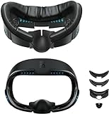 AMVR Face Cover Pad Facial Interface kompatibel mit Meta/Oculus Quest 3 Zubehör, mit weichem PU Face...