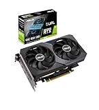 ASUS GeForce Dual RTX 3060 12GB V2 OC Edition Gaming Grafikkarte (GDDR6 Speicher, PCIe 4.0, 1x HDMI 2.1,...