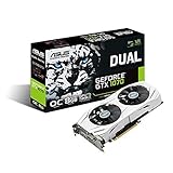 Asus Dual GeForce GTX1070-O8G Gaming Grafikkarte (Nvidia, PCIe 3.0, 8GB GDDR5 Speicher, HDMI, DVI,...