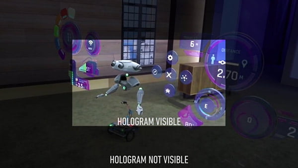 Das eingeschränkte Sichtfeld von HoloLens: Demo und Realität.