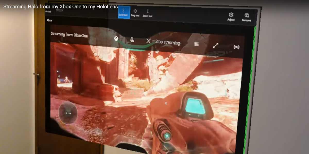 Microsoft zeigt neue Hololens-Demos - Mitarbeiter streamt Halo