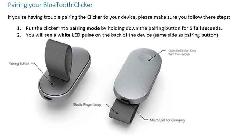 Hololens Bluetooth Clicker - die Hololens-Maus? BILD: Microsoft