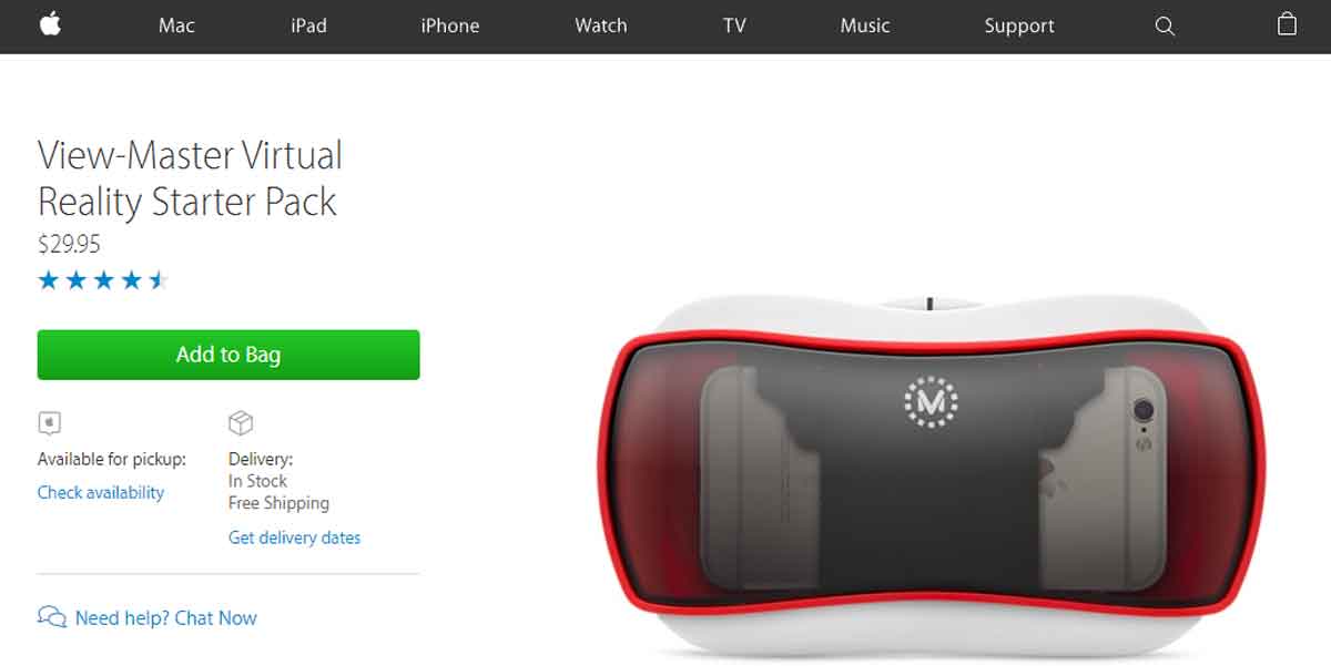 Apple verkauft Virtual-Reality-Starterkit