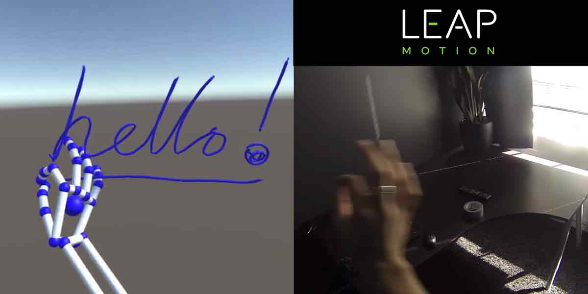 Fingermalen mit Leap Motion und Oculus Rift