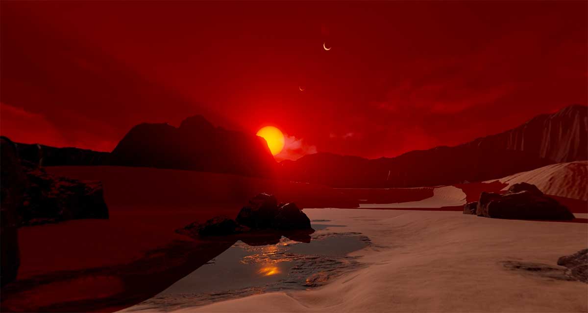 So könnte es auf einem der neu entdeckten erdähnlichen Planeten aussehen