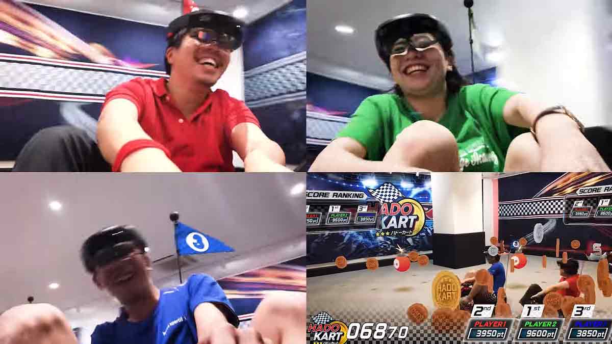 Hololens: Japaner spielen Mario Kart im echten Leben