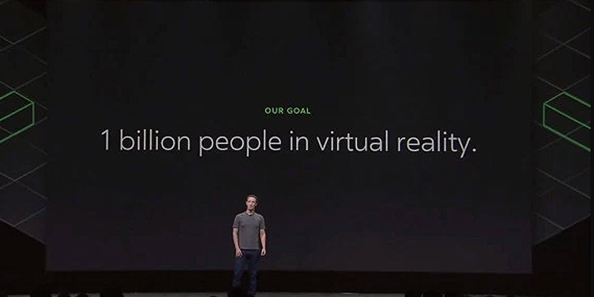 Bei seiner Keynote auf der Connect 4 brach Facebook-Chef Zuckerberg eine Lanze für das soziale Potenzial der VR-Brille.