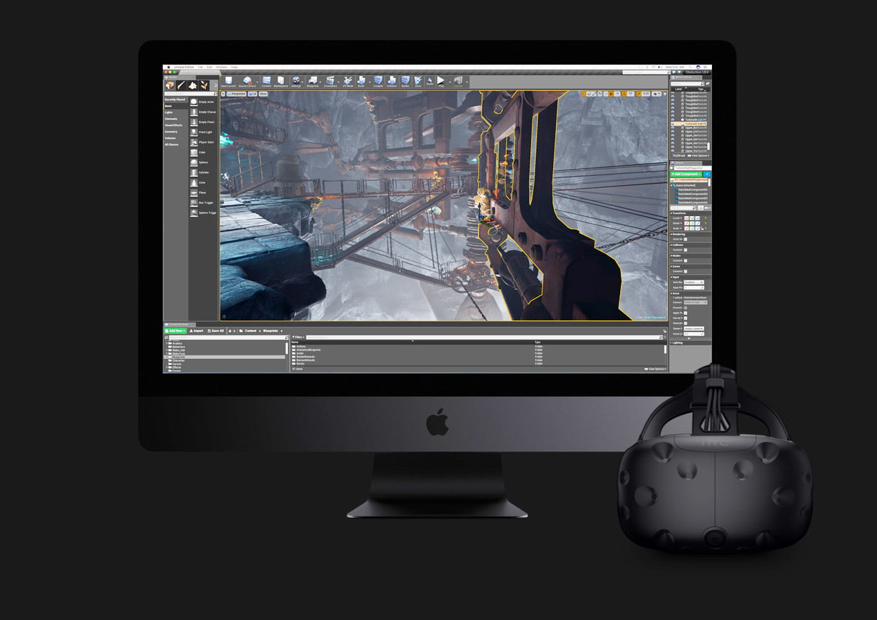 Mit dem iMac Pro schließt Apple eine Lücke im Produktportfolio und bietet ein Gerät an, das sich für professionelle VR-Anwendungen eignet.