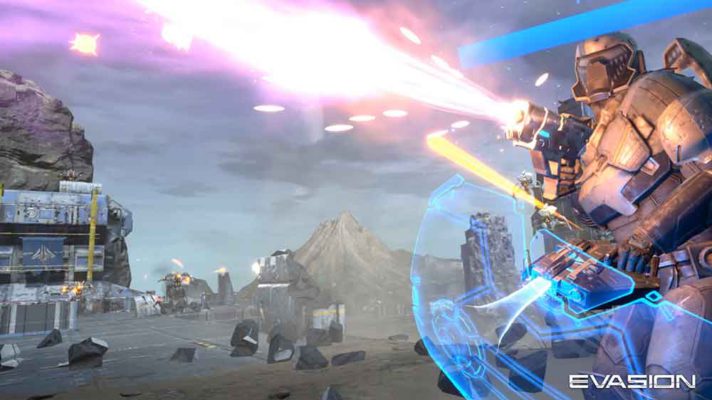 Das Sci-Fi-Spektakel Evasion soll durch Koop-Spielmechanik und fließende Fortbewegung ein besonders mitreißendes Action-Erlebnis bieten.