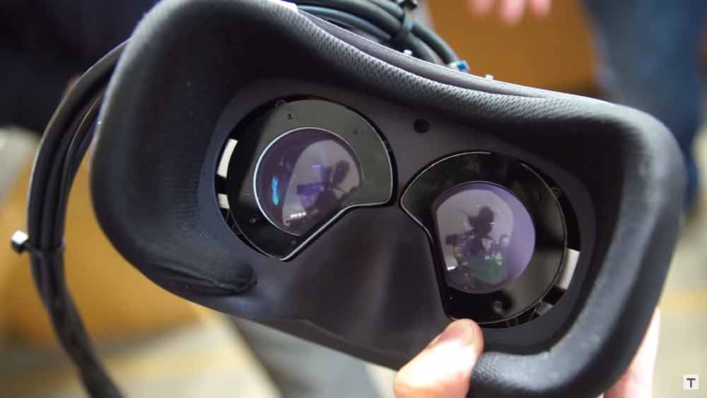 Varjos superscharfes VR-Display: Video zeigt Blick durch die Linsen