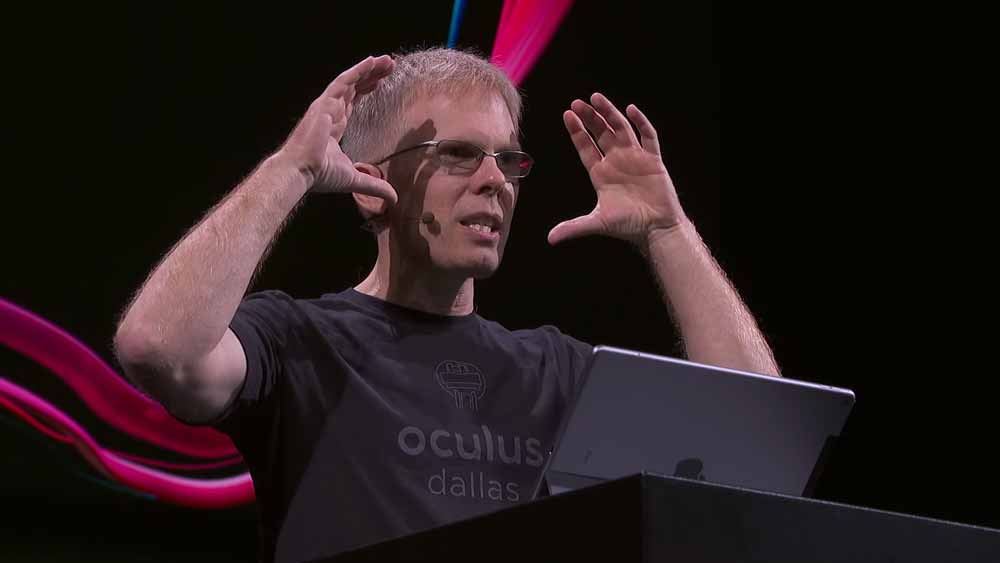 Carmack hält einen Vortrag auf der Oculus Connect 5.