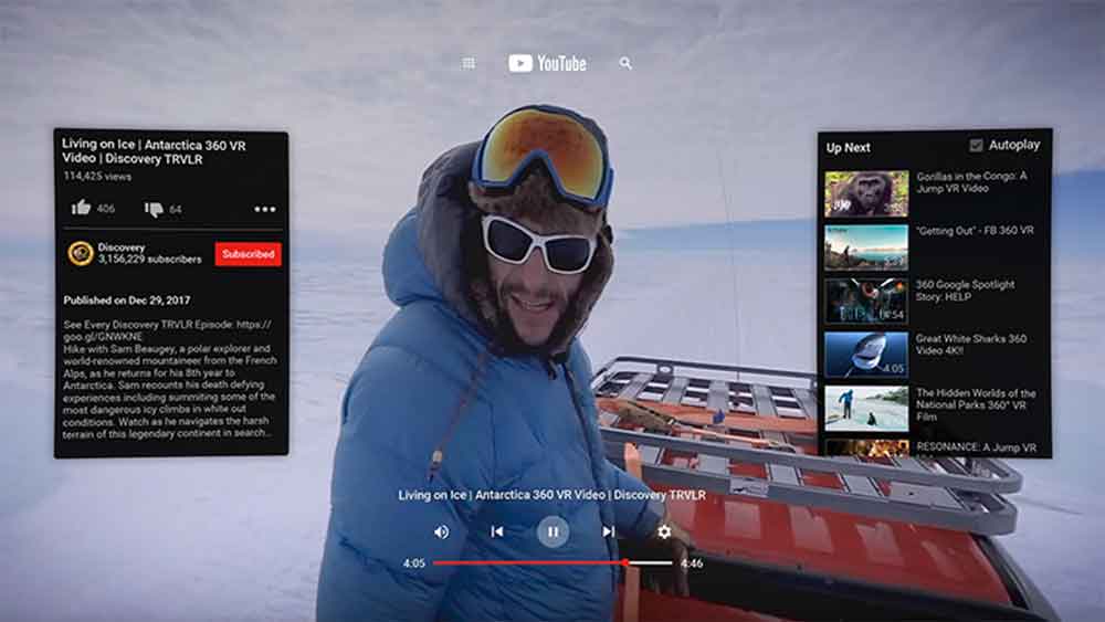 Googles hervorragende Youtube-VR-App ist ab sofort für Oculus Go erhältlich - und macht richtig Spaß unter der VR-Brille.