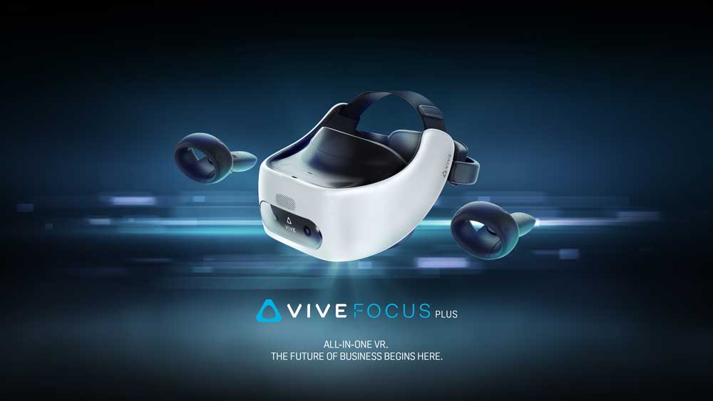 Vive Focus Plus: Autarke VR-Brille kommt mit vollwertigen Bewegungscontrollern