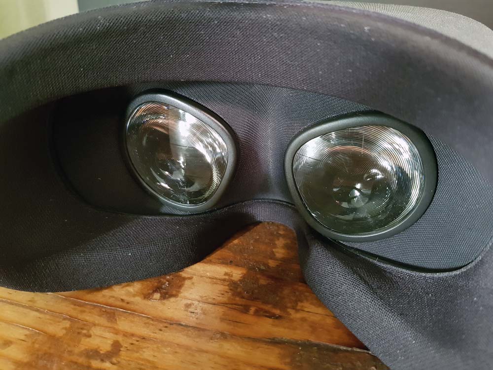 Der Innenaufbau der Brille ist beinahe identisch zu Oculus Go, die Linsen sind dieselben. Bild: Bastian