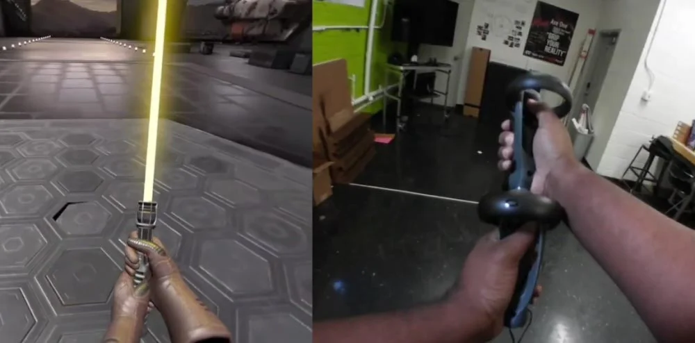 Oculus Quest: Bastler baut coolen Lichtschwert-Controller für Star Wars