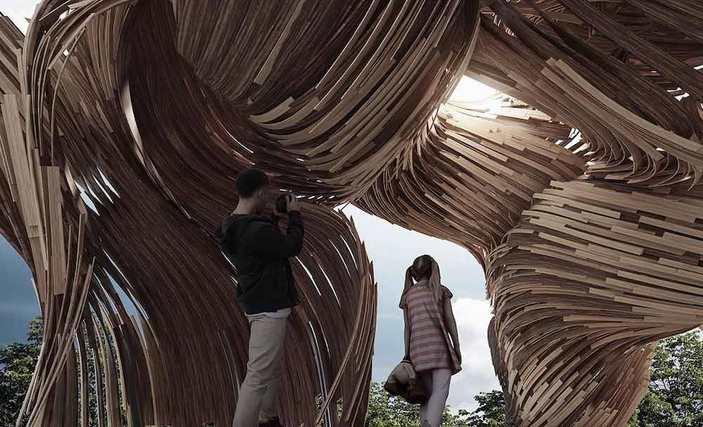 Die fünfte Ausgabe der Tallinn Architecture Biennale zeichnete ein Holzbauwerk aus, deren Konstruktion durch Hololens ermöglicht wurde.