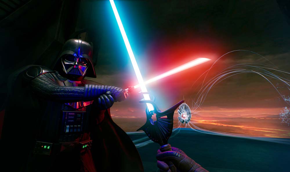 Darth Vaders Lichtschwert-Dynamik lässt zu Wünschen übrig. Bild: Disney