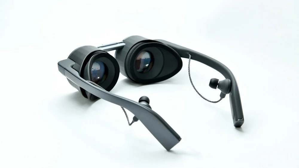 VR-Brille von Panasonic, Blick in die Brille