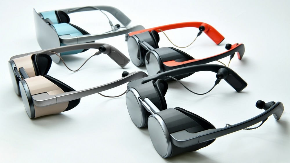 PR-Bild der Panasonic VR-Brillen auf der CES 2020