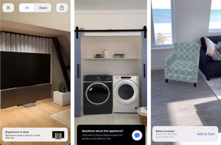 Apple verknüpft Augmented Reality und E-Shopping